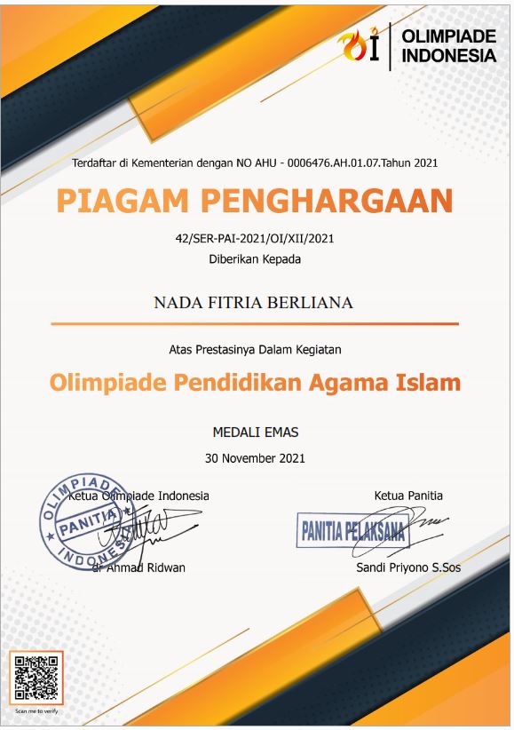 OLIMPIADE PENDIDIKAN AGAMA ISLAM | SMAN 102 JAKARTA